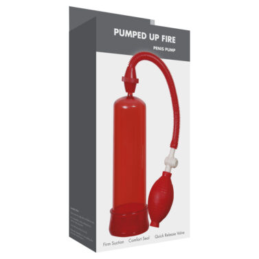 Linx Pumped Up Fire Penis Pump Red OS