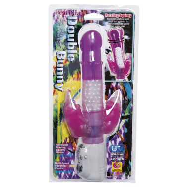 Nanma Double Bunny Purple 8in