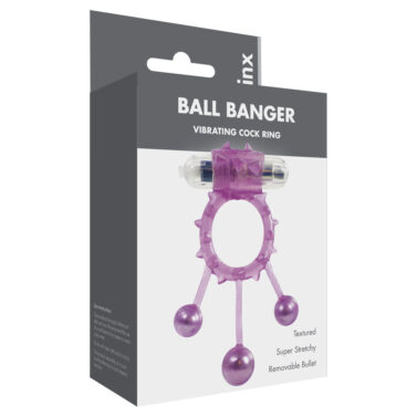 Linx Ball Banger Cock Ring Purple OS