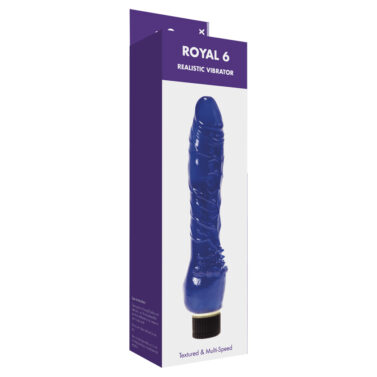 Kinx Royal 6 Realistic Vibrator Blue 6in
