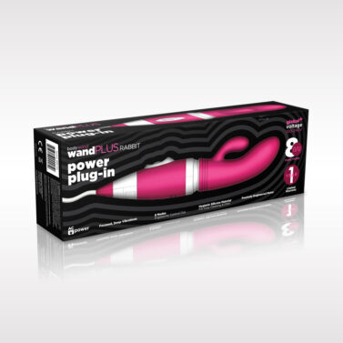 Bodywand Power Plug In Wand Plus Rabbit 8 Pink