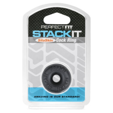 Perfect Fit Stackit Cock Ring Black OS