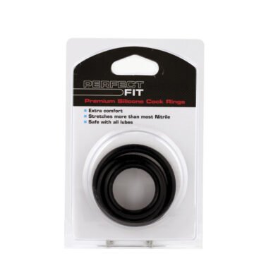 PF Silicone 3 Ring Kit Mix Black