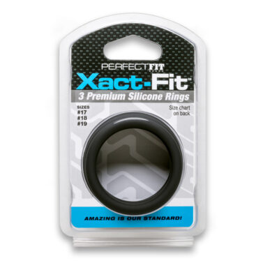 Perfect Fit Xact Fit Cockrings 17 18 19 Black