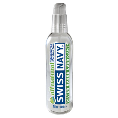 Swiss Navy All Natural Water Based Lubricant Transparent 4oz