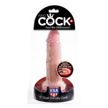 King Cock Plus 6In Dual Density Cock Flesh 6in